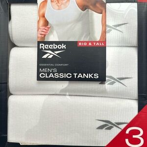 Reebok White Men's Classic Tanks - 3 Pack